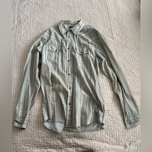 Gibson Gray Striped Dress Shirt